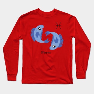 Pisces Zodiac Sign Cute Long Sleeve T-Shirt